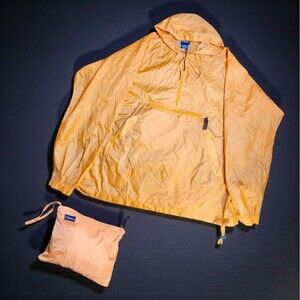 Vintage Catalina Packable Windbreaker Y2K Tangerine Nylon Anorak Men’s M Orange